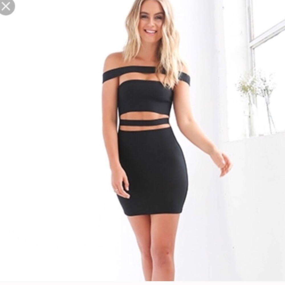 Tiger Mist Nude / Light Pink Bandage Dress